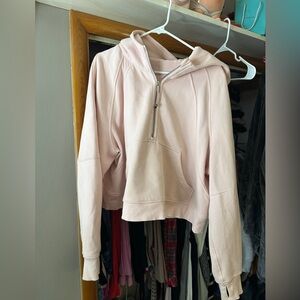 Lululemon scuba quarter zip. Strawberry milkshake pink